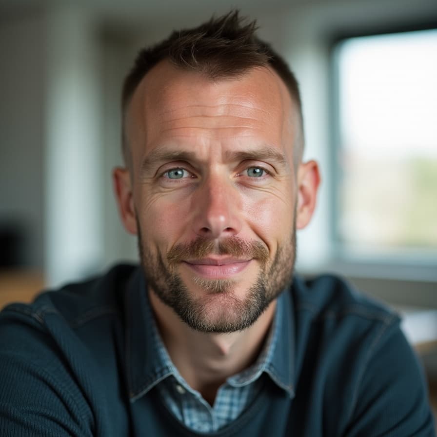 Headshot of Tom Becker, Senior Product Designer at SlipwayStudios